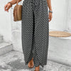 Women's Print Smocked Waist Palazzo Pants