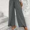 Women's Print Smocked Waist Palazzo Pants