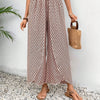 Women's Print Smocked Waist Palazzo Pants