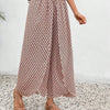 Women's Print Smocked Waist Palazzo Pants