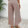 Women's Print Smocked Waist Palazzo Pants