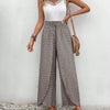 Women's Print Smocked Waist Palazzo Pants