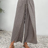 Women's Print Smocked Waist Palazzo Pants