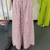 Women's Print Smocked Waist Palazzo Pants