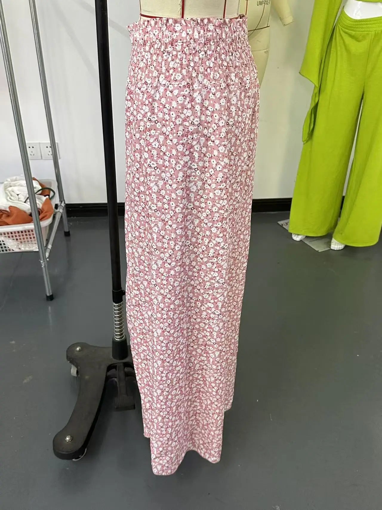 Women's Print Smocked Waist Palazzo Pants