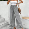 Women's Print Smocked Waist Palazzo Pants
