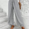 Women's Print Smocked Waist Palazzo Pants
