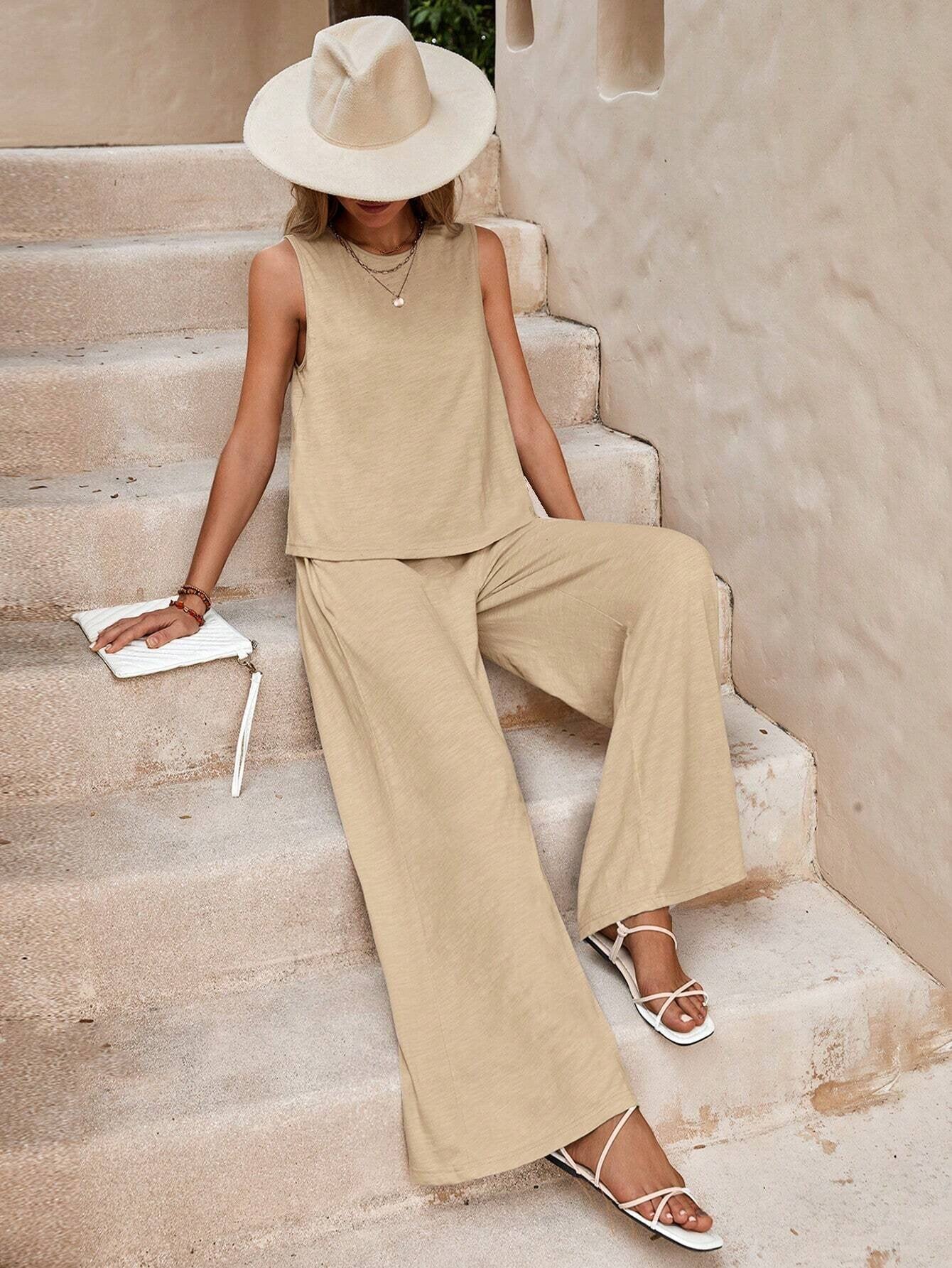 Sleeveless Palazzo Co-ord Set