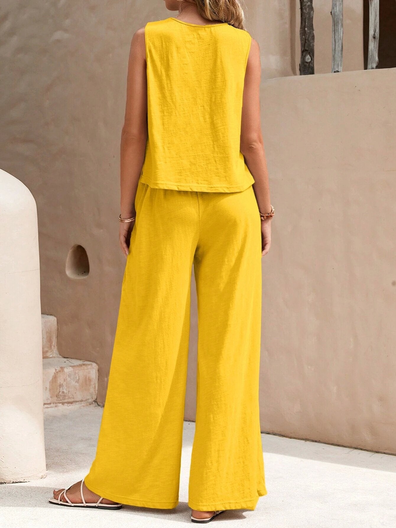 Sleeveless Palazzo Co-ord Set