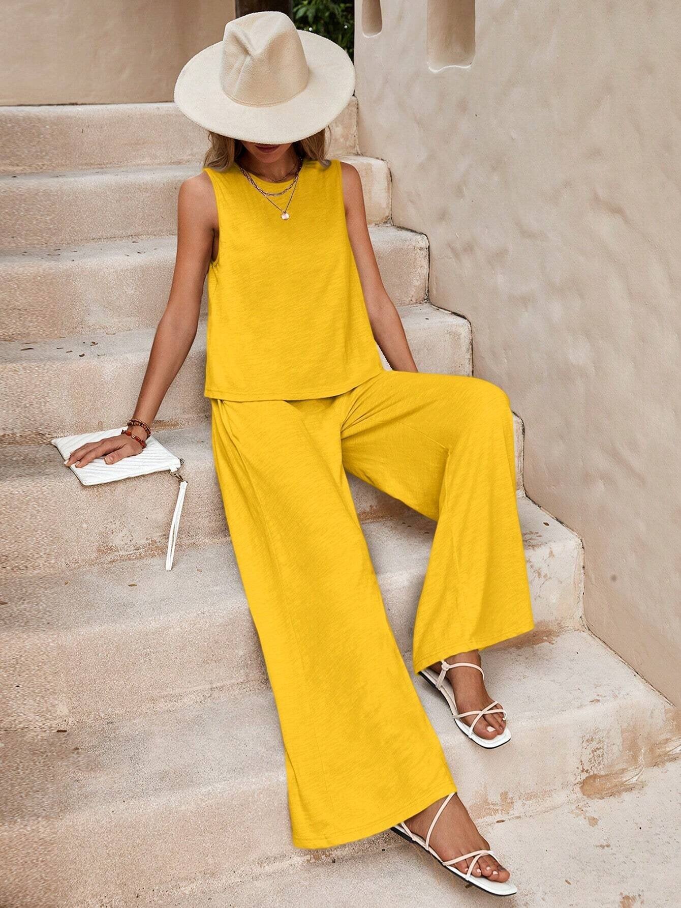 Sleeveless Palazzo Co-ord Set