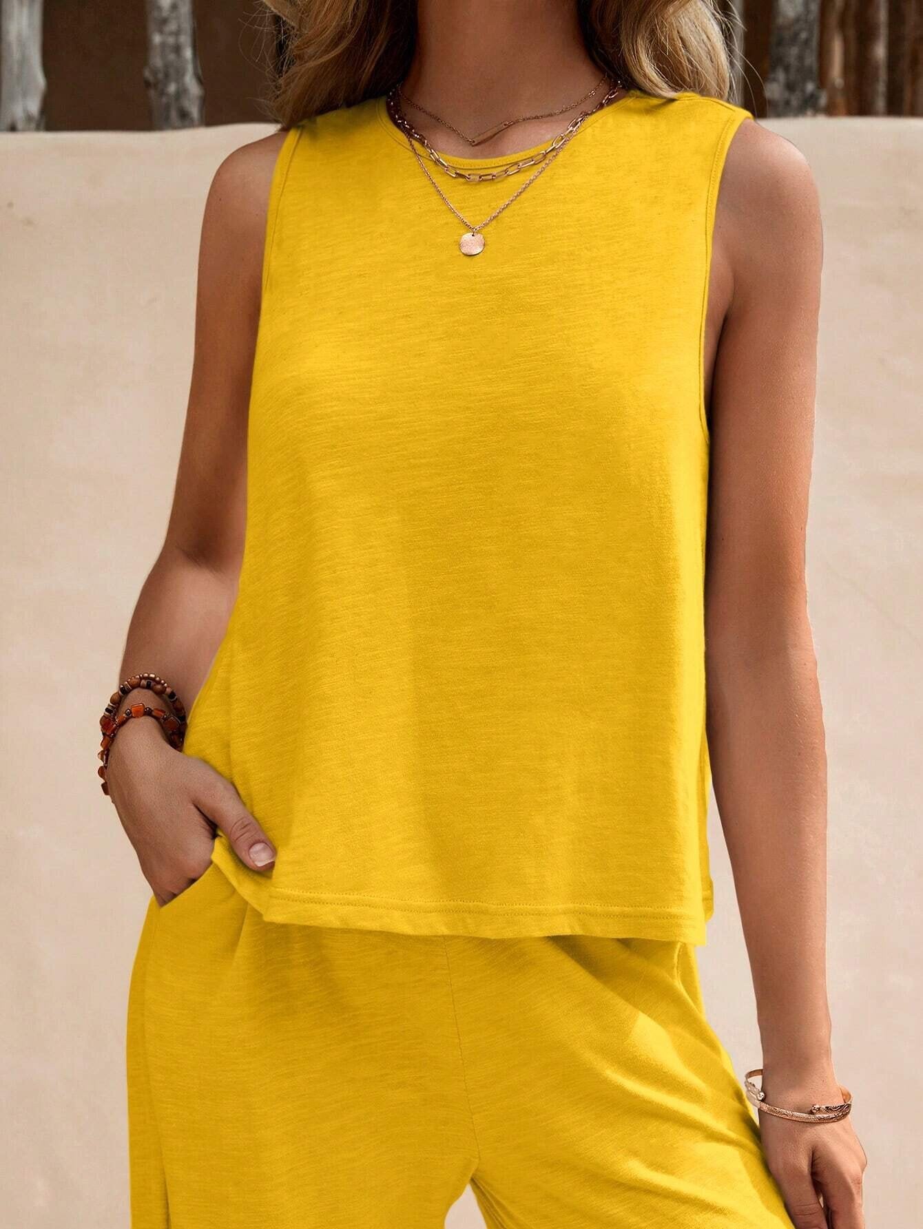 Sleeveless Palazzo Co-ord Set