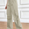 Women's Drawstring Wide-Leg Cargo Pants