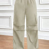 Women's Drawstring Wide-Leg Cargo Pants
