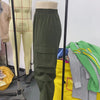 Women's Drawstring Wide-Leg Cargo Pants