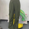Women's Drawstring Wide-Leg Cargo Pants