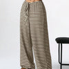 Women's Ribbed Drawstring Wide-Leg Lounge Pants