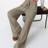 Women's Ribbed Drawstring Wide-Leg Lounge Pants