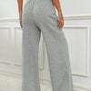 Women's Ribbed Drawstring Wide-Leg Lounge Pants
