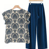 Printed Pants Co-ord Set