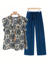Printed Pants Co-ord Set
