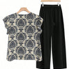 Printed Pants Co-ord Set