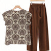 Printed Pants Co-ord Set