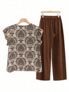 Printed Pants Co-ord Set