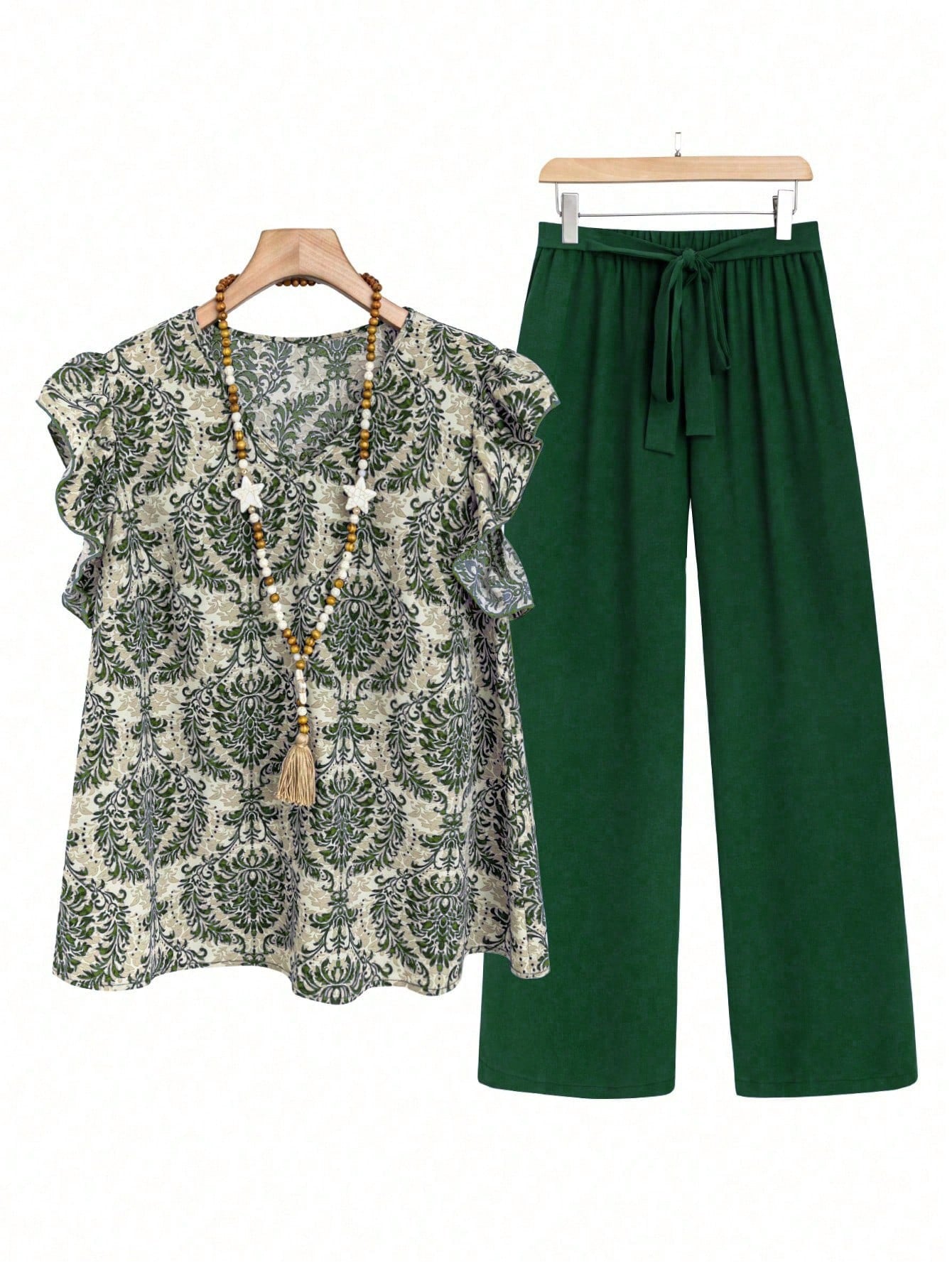 Printed Pants Co-ord Set