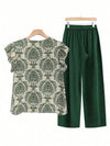 Printed Pants Co-ord Set