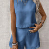Sleeveless Shorts Co-ord Set
