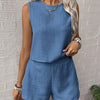 Sleeveless Shorts Co-ord Set