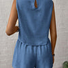 Sleeveless Shorts Co-ord Set