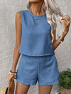 Sleeveless Shorts Co-ord Set