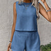 Sleeveless Shorts Co-ord Set