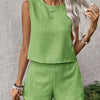 Sleeveless Shorts Co-ord Set
