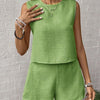 Sleeveless Shorts Co-ord Set