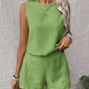 Sleeveless Shorts Co-ord Set