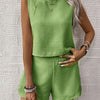 Sleeveless Shorts Co-ord Set