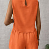 Sleeveless Shorts Co-ord Set