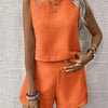 Sleeveless Shorts Co-ord Set