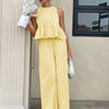 Gingham Peplum Pants Co-ord Set