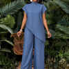 Asymmetric Tunic Pants Co-ord Set
