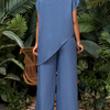 Asymmetric Tunic Pants Co-ord Set
