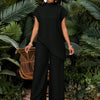 Asymmetric Tunic Pants Co-ord Set