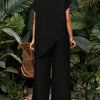 Asymmetric Tunic Pants Co-ord Set