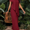 Asymmetric Tunic Pants Co-ord Set