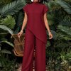 Asymmetric Tunic Pants Co-ord Set