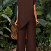 Asymmetric Tunic Pants Co-ord Set