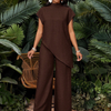 Asymmetric Tunic Pants Co-ord Set