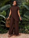 Asymmetric Tunic Pants Co-ord Set